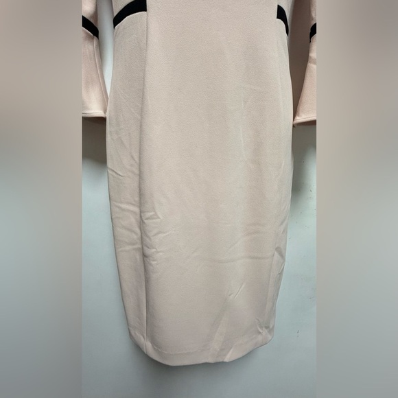 Calvin Klein Peach/Pink Sheath Dress with Bell Sleeves - Picture 4 of 9